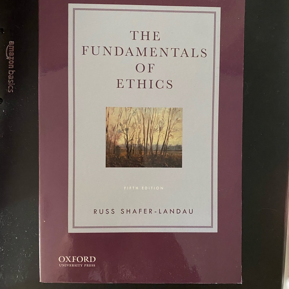 THE FUNDAMENTALS OF ETHICS BOOK